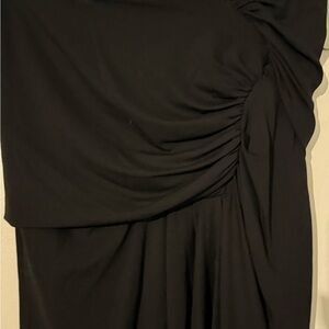 Alexandre Vauthier Black ruched skirt  size 36 #elegant